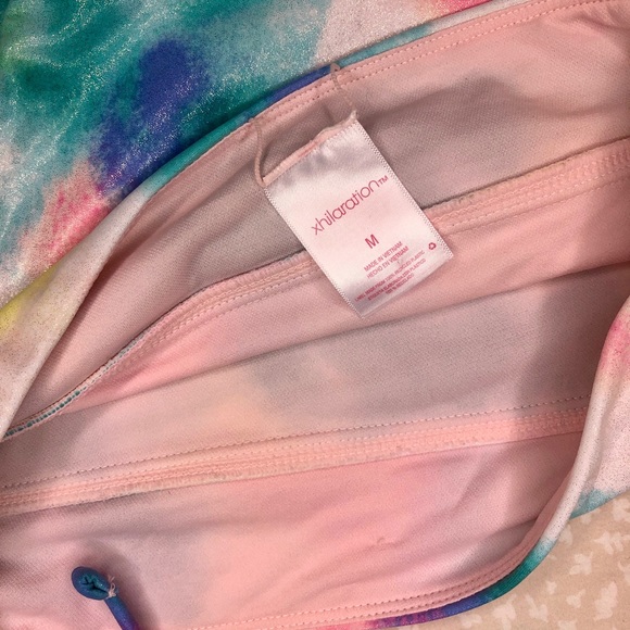 Xhileration Tie Dye Colorful High Cut Swimsuit - Picture 5 of 5